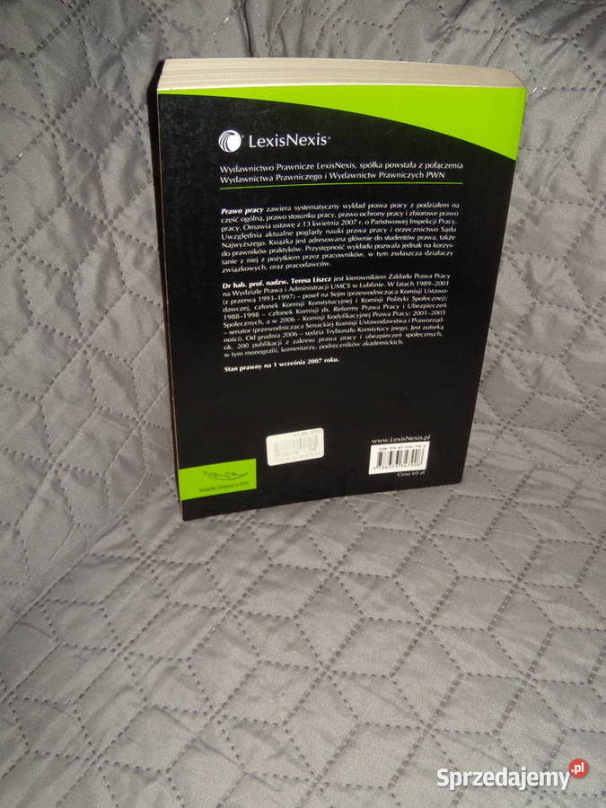 Prawo pracy Teresa Liszcz Wydanie 4 Warszawa