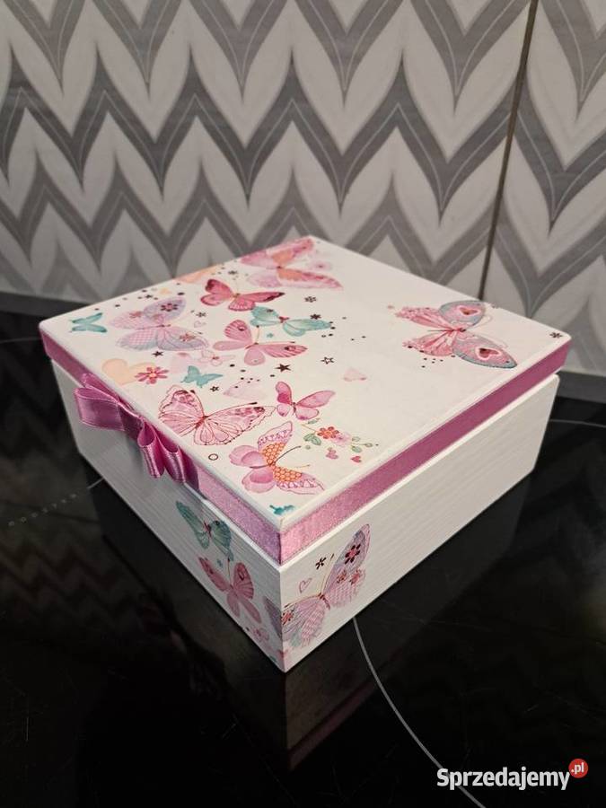 Szkatułka motyle decoupage opolskie Kędzierzyn-Koźle sprzedam