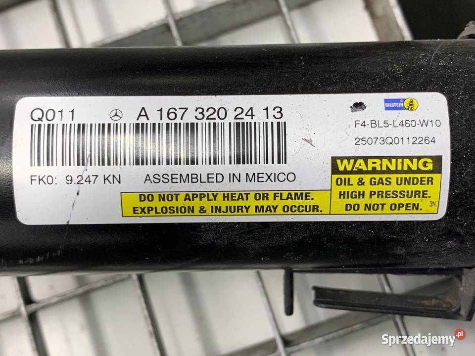 AMORTYZATOR LEWY PRZÓD ZE SPRĘŻYNĄ MERCEDES GLE osobowe sprzedam