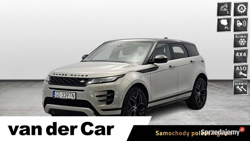 Land Rover Range Rover Evoque 20 P249 mHEV Z czujnik zmierzchu Warszawa sprzedam