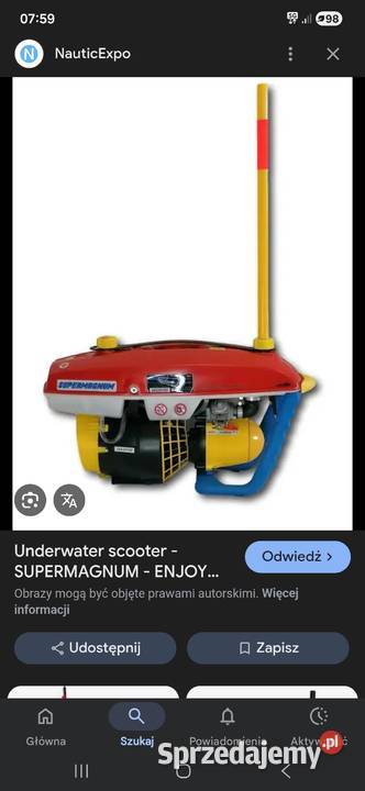 Aqua scoter do nurrkowania pływania dwusów Namysłów