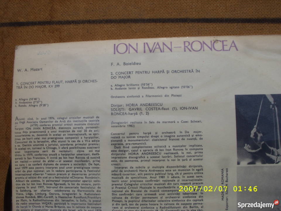 Klasyka LP ION IVANRONCEA