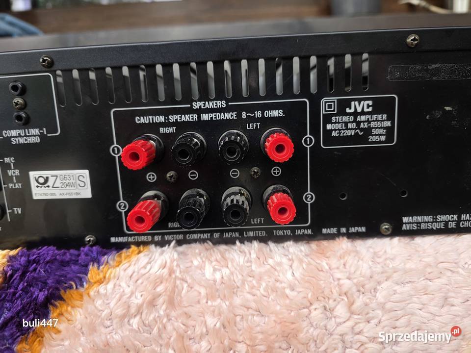 jvc axr551 2x100w equalizer stereo Wzmacniacze i pokrewne Chełm Śląski sprzedam