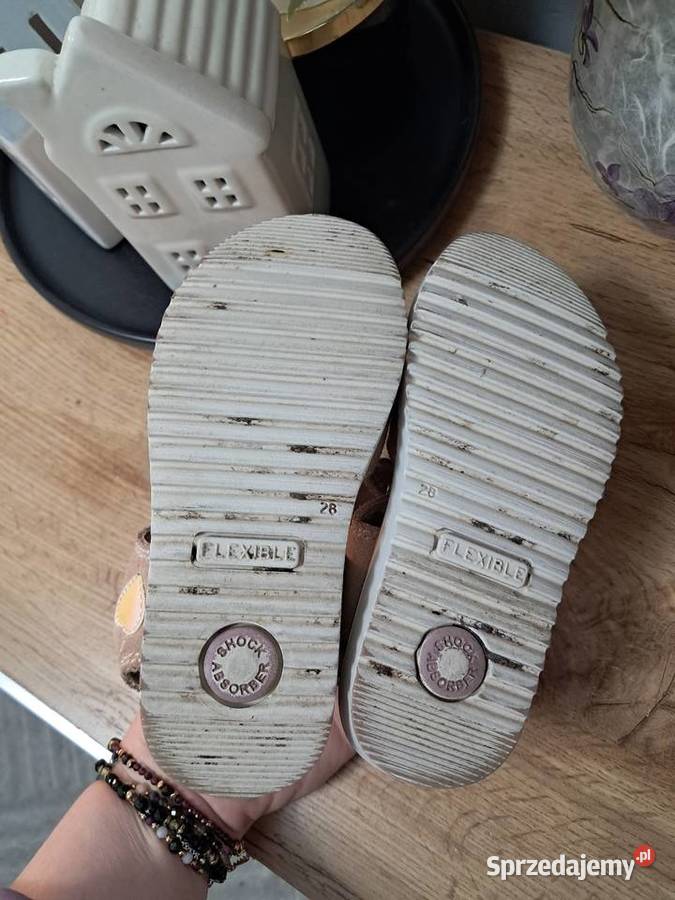 Sandaly skórzane 28 Rzepy Sandałki Siedlce