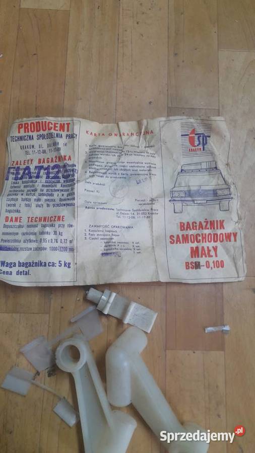 Bagażnik dachowy fiat 126p Instrukcjagwarancja dolnośląskie Karpacz