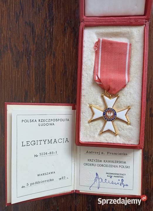 Etui Pudełko Medal Odznaczenie Krzyż Zasługi Katowice