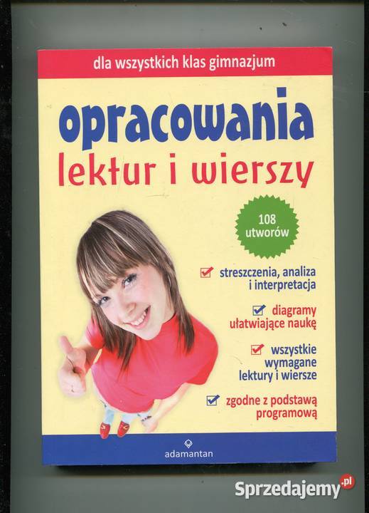 Opracowania lektur i wierszy wszystkich klas zachodniopomorskie Szczecin