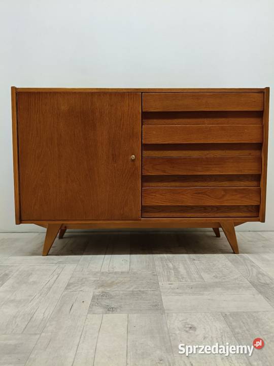 komoda vintage z drzwiami i szufladami design Radomsko