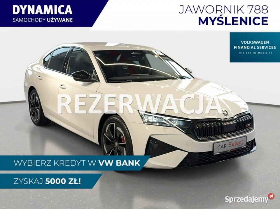 koda Octavia VAT 23 RS 20TSI 265 DSG 2025 r bluetooth małopolskie Myślenice