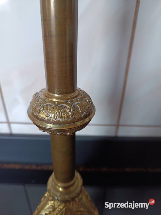 Mosiężny świecznik Wyposażenie wnętrz