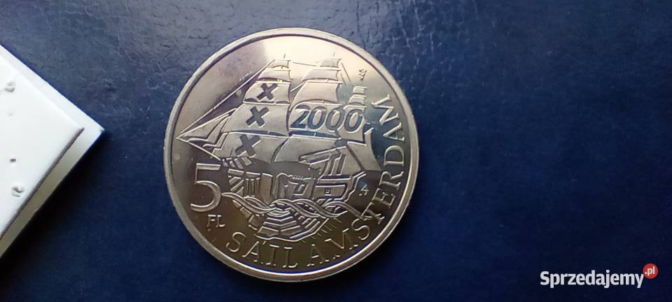 Stare monety 5 Floren 2000 Holandia 1 Lesko