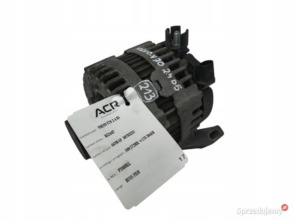 ALTERNATOR Volvo V60 XC60 V70 20 D 0121715008 Chełm sprzedam