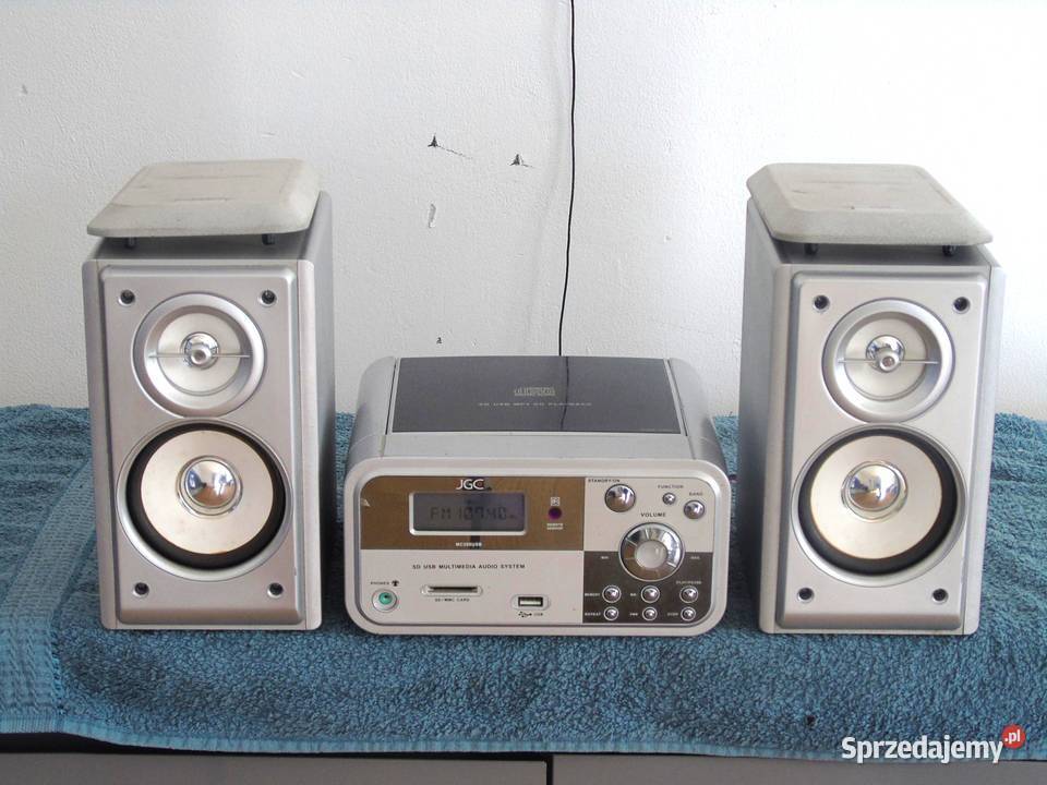 Wieża JGC CD USB mp3 kolumny sprawna DOSTAWA