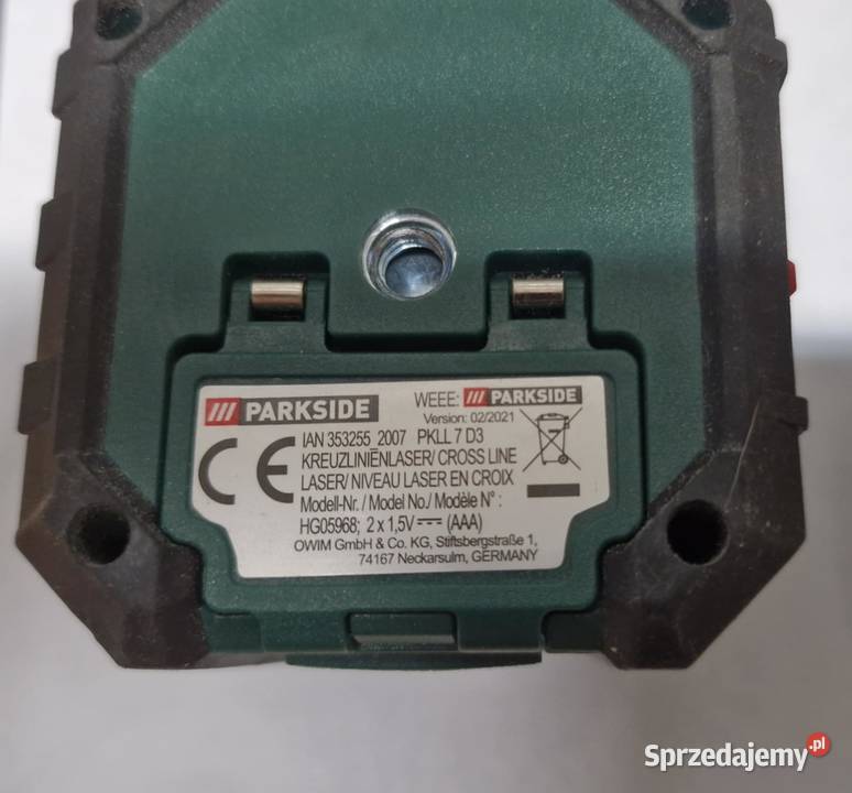 PARKSIDE LASER KRZYŻOWY POZIOMICA 7M PKLL 7D3 Łódź