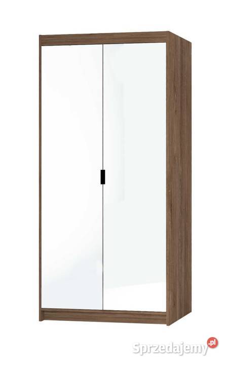Szafa z dużym lustrem Elena 2d 90 DĄB LEFKAS 89.7cm śląskie Żory