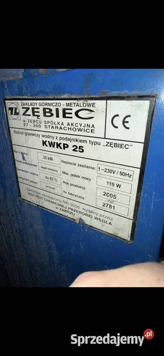 Piec Zębiec 25kw na ekogroszek dolnośląskie Legnica sprzedam