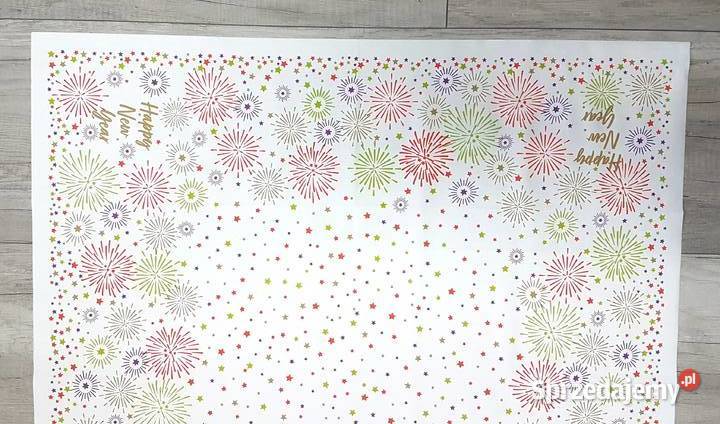 Zestaw 2 serwetek świąteczne nowy na białym tle Chrzanów sprzedam