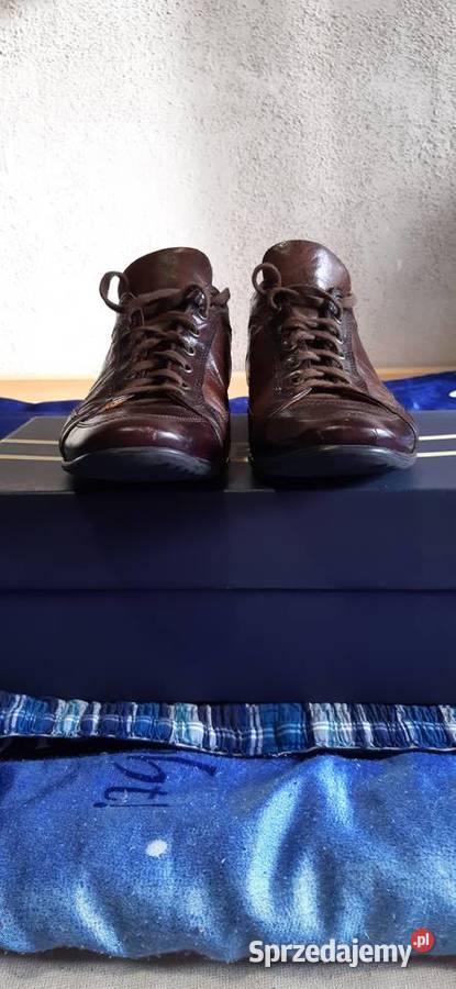 Skórzane półbuty Ryłko brązowy/beżowy Jaworze