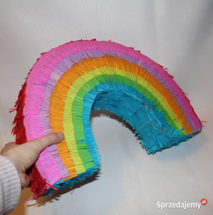 Pińata piniata kolorowa tęcza na imprezę 38 x 28 Stare Miasto