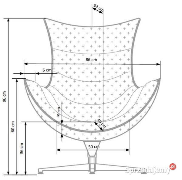 Nowoczesny fotel wypoczynkowy Lord biały Dom i Ogród Golkowice