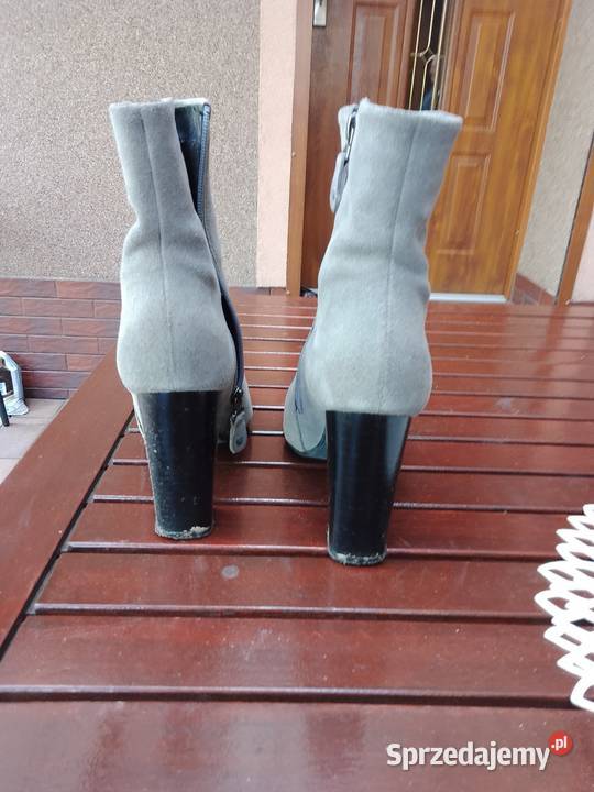 Botki damskie szare Moda i Styl wielkopolskie Czerniejewo