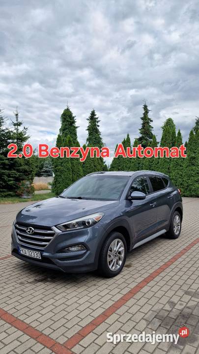 Hyundai Tucson 20 Benzyna Automat SEL Zadbany elektrycznie ustawiane fotele Lisków