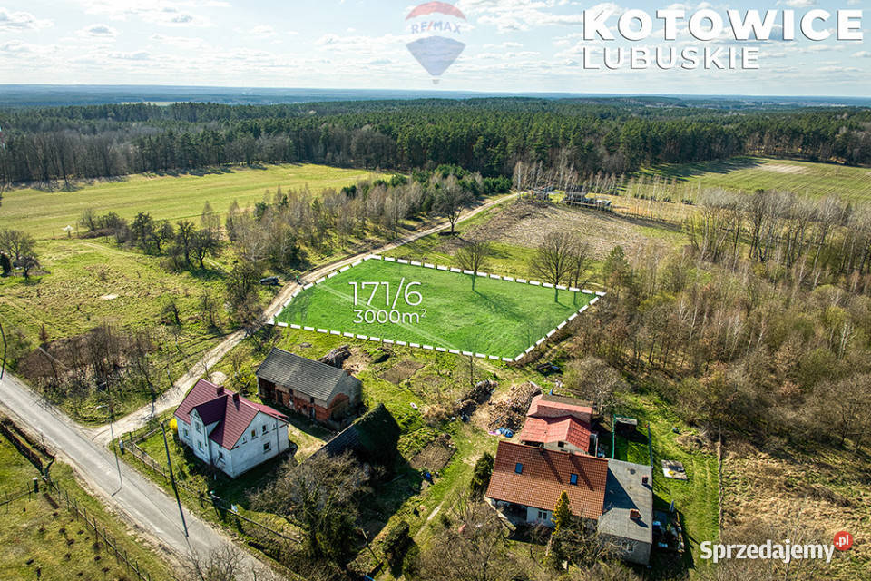 Działka w Kotowicach z warunkami zabudowy 3000m2 0m Kotowice sprzedam