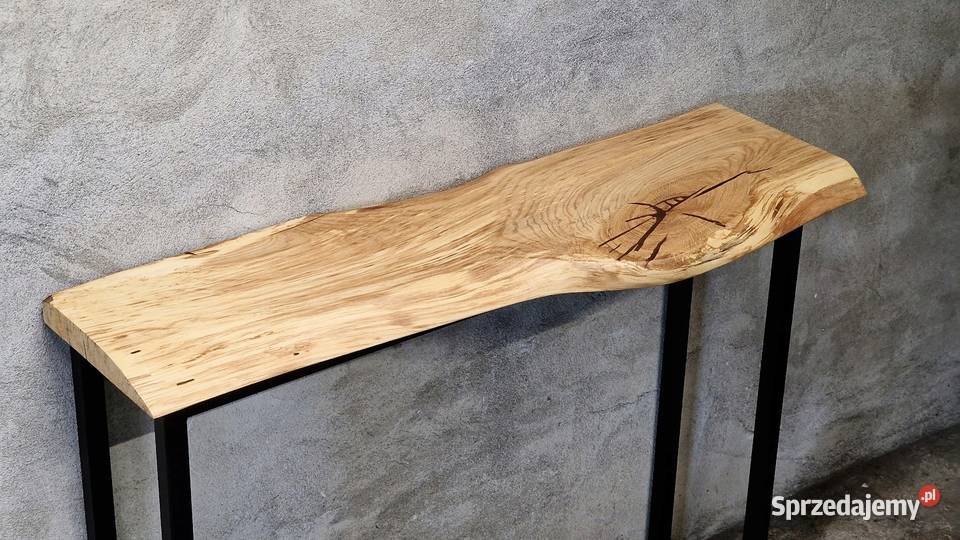 Konsola loft BLAT DĘBOWY NA WYMIAR z naturalna Bartoszyce
