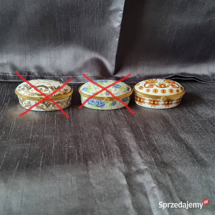 Porcelanowe szkatułkipuzderka1 dekada XXI w 1 Warszawa sprzedam