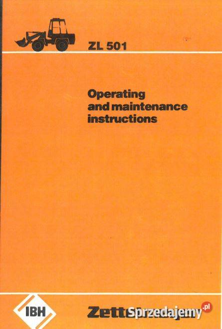 Zettlemeyer ZL501 instrukcja obsługi DTR motoryzacja, transport Kielce