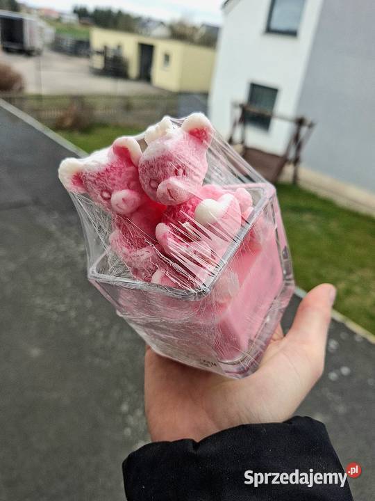 Świeca sojowa zakochane misie Pruszcz Gdański