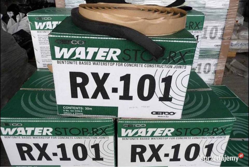 Taśma bentonitowa waterstop RX wysyłka dolnośląskie Legnica