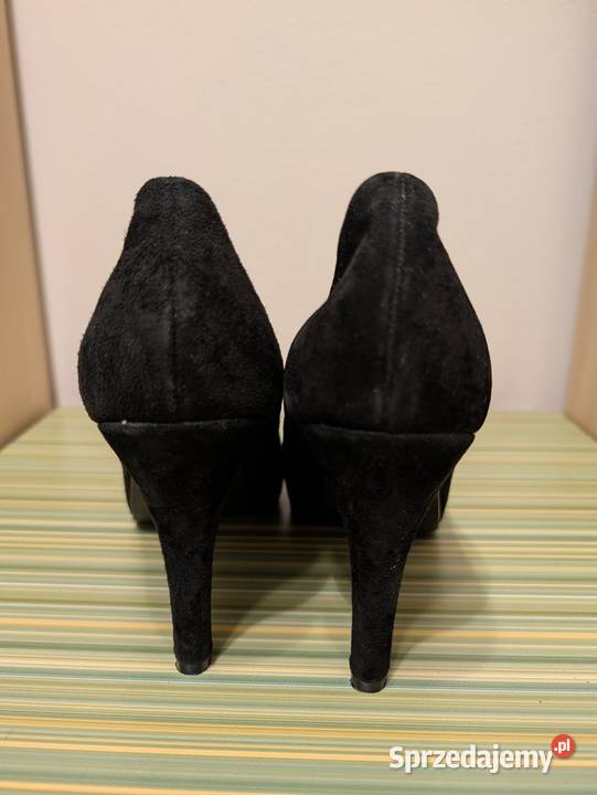 Buty czarne na obcasie 37 Obuwie Gorlice