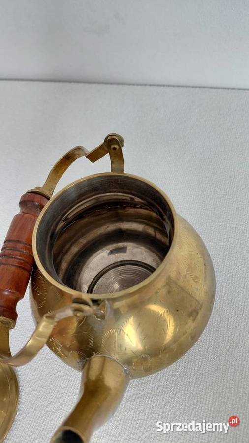 Czajnik mosiądz imbryk Pozostałe małopolskie Krzykawa sprzedam