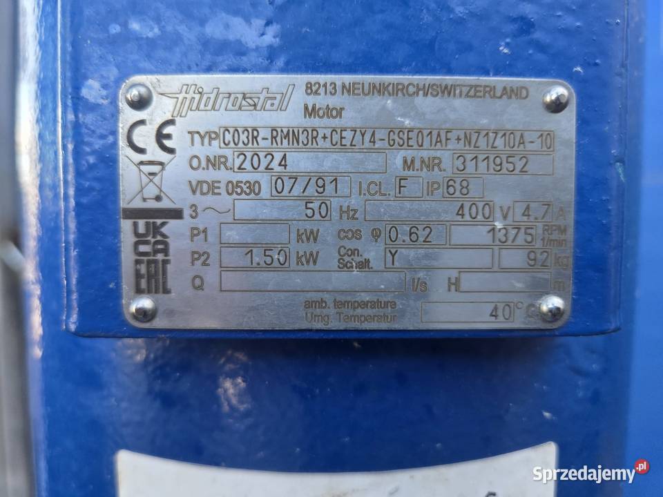 Hidrostal C03RRMN3R Pompa zanurzeniowa
