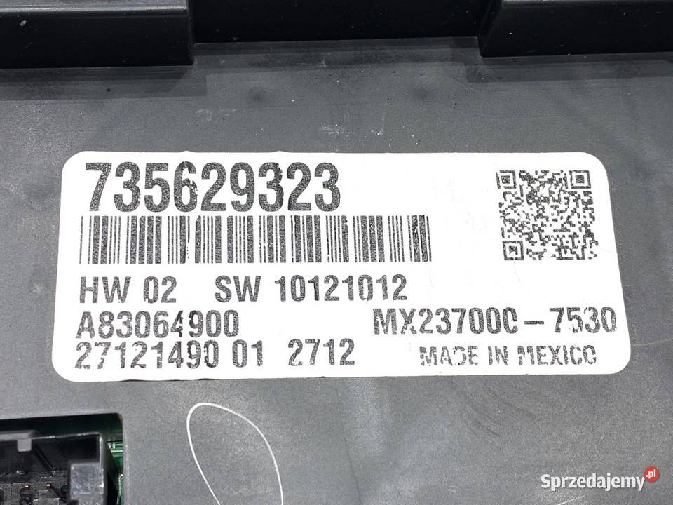 PANEL STEROWANIA NAWIEWU FIAT 500 735629323