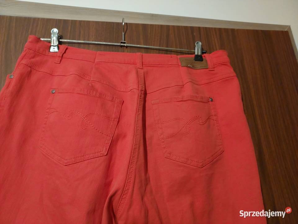 Czerwone jeansowe spodnie Gerry Weber w 46 czerwony Wrocław