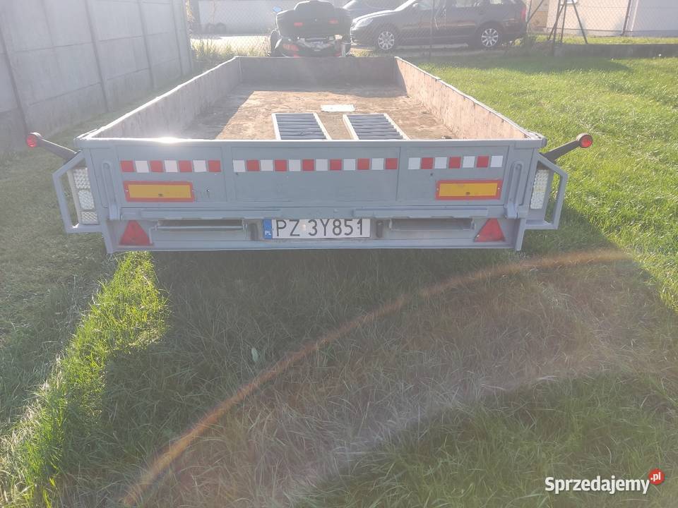 Przyczepa ciężarowa burtowa 440x190 najazdy 2000 Poznań