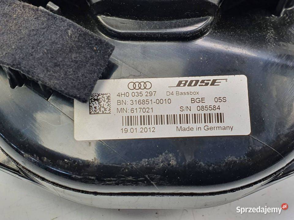 GŁOŚNIKI ZESTAW AUDI A8 D4 ZESTAW Pozostałe kujawsko-pomorskie Lipno sprzedam