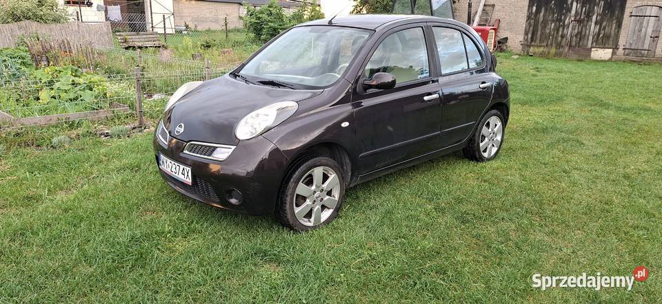 Nissan Micra 2009 12 80 Rok produkcji 2009 mazowieckie Opęchowo