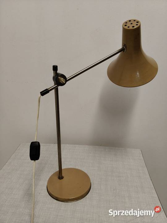 lampa lampka biurkowa szkolna PRL vintage lata Radomsko