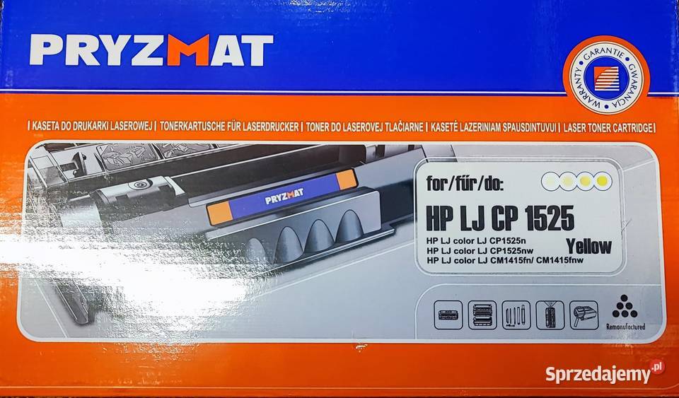 Toner Pryzmat HP LJ CP 1525 Yellow kolor żółty Kraków sprzedam