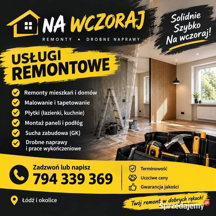 Remonty i wykończenia łódzkie Aleksandrów Łódzki