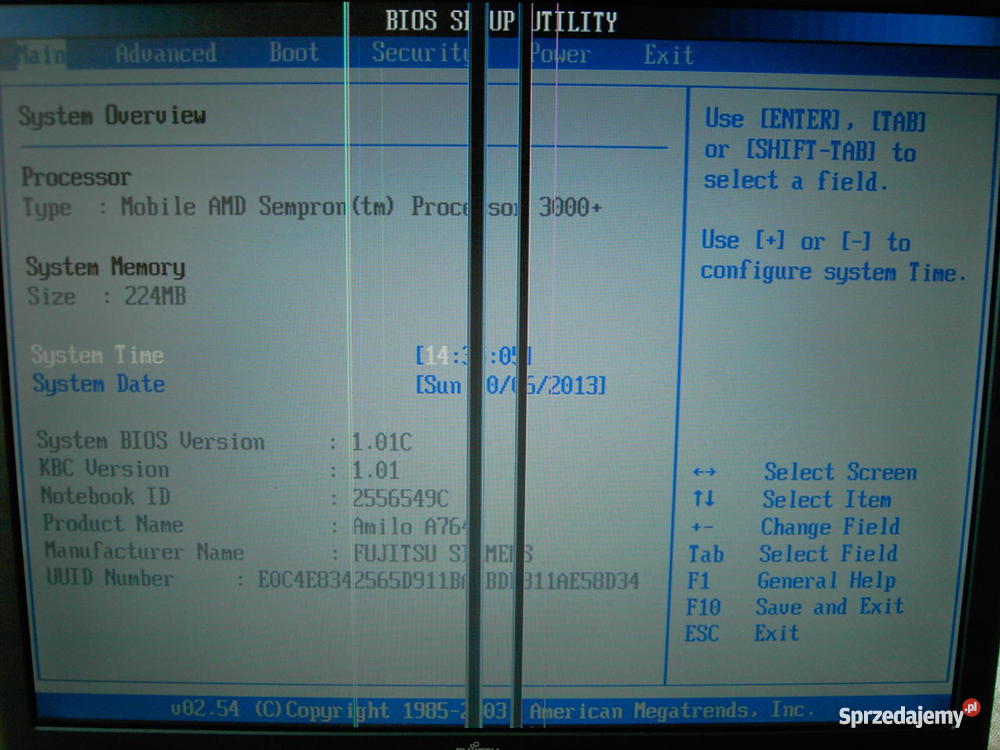 fujitsu simens amilo a7640w Fujitsu-Siemens sprzedam