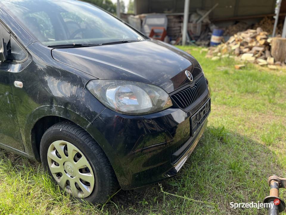 Skoda Citigo kompletny przód Zderzak Maska Lampy Zestawy części blacharskich Motoryzacja Żmigród