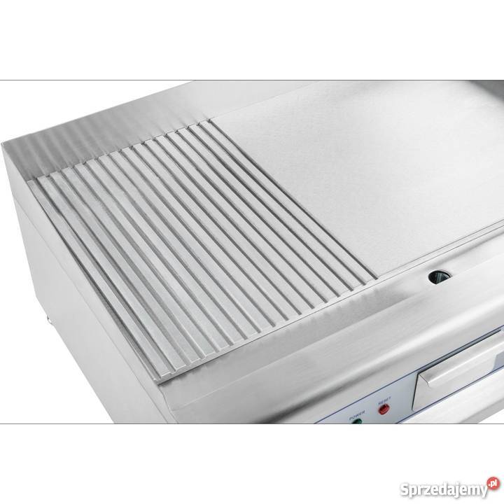 Grill podwójny duży ryflowany 75 2x3200W Poczesna