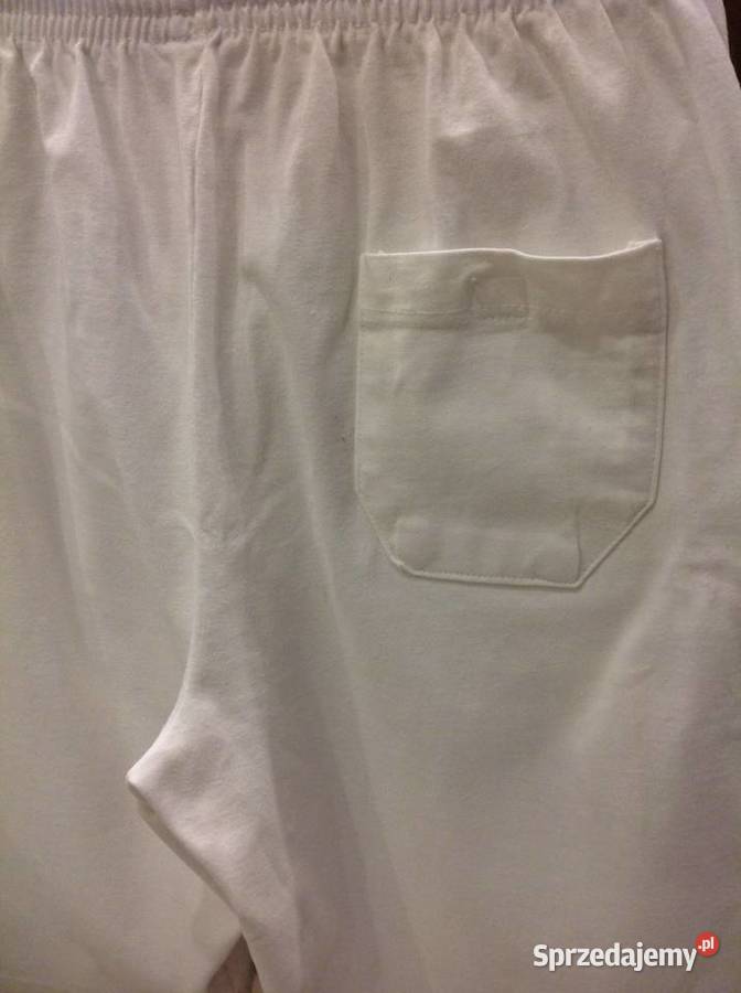 Spodenki Szorty Męskie Białe M Nowa Sól