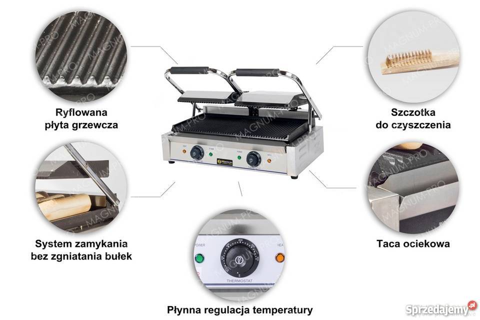 PODWÓJNY GRILL KONTAKTOWY OPIEKACZ DO BUŁEK śląskie Poczesna