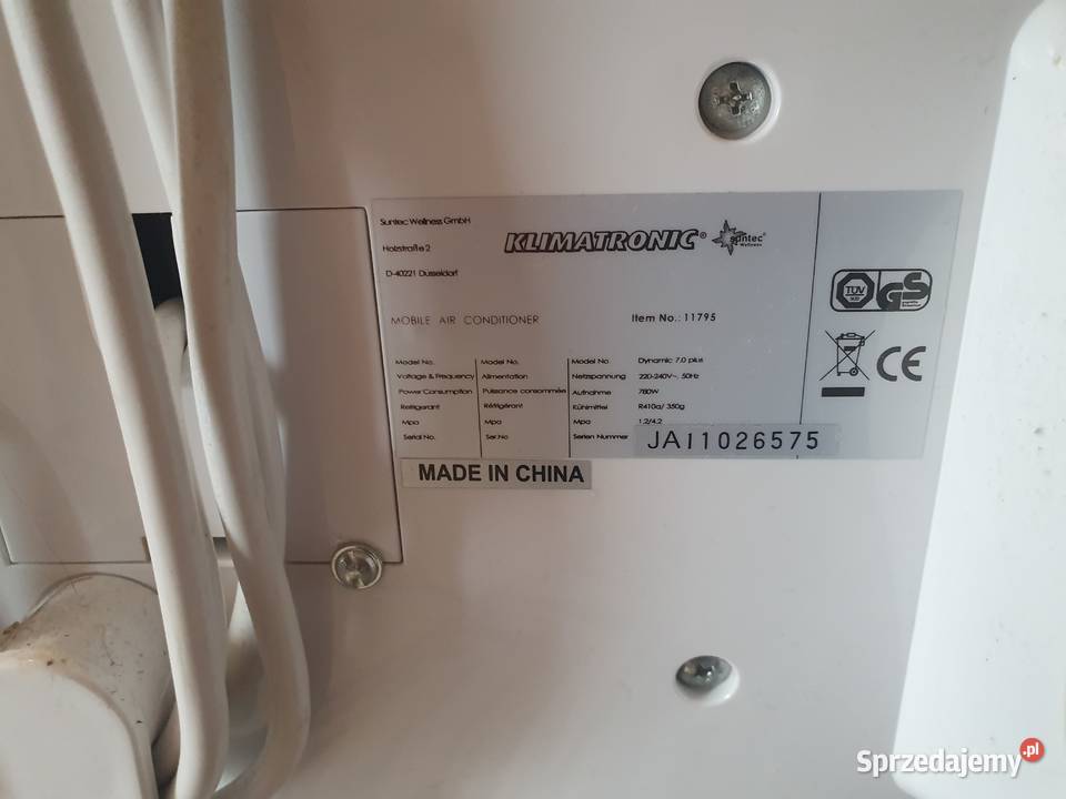 Klimatyzacja firmy Klimatronic Mobile Air Wilcza
