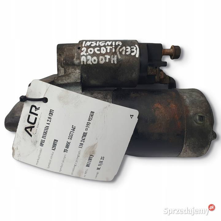 ROZRUSZNIK Opel Insignia A 20 A20DTH 55353857 osobowe Układ elektryczny silnika Chełm